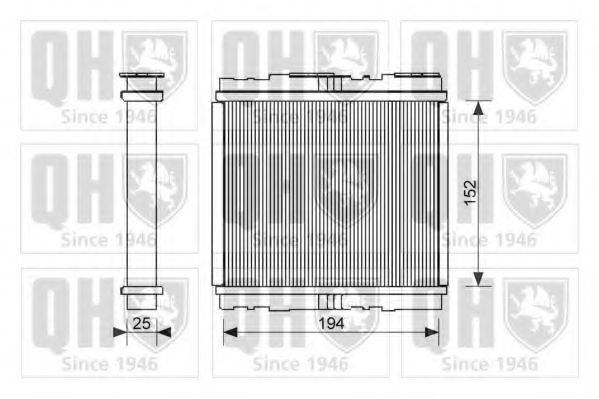 QUINTON HAZELL QHR2214 Теплообменник, отопление салона