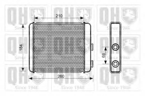 QUINTON HAZELL QHR2215 Теплообменник, отопление салона