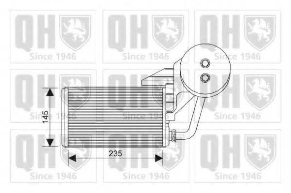 QUINTON HAZELL QHR2216 Теплообменник, отопление салона