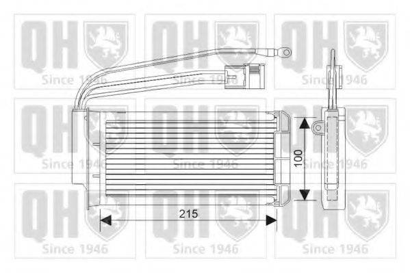 QUINTON HAZELL QHR2217 Теплообменник, отопление салона