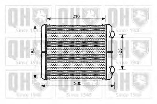 QUINTON HAZELL QHR2222 Теплообменник, отопление салона