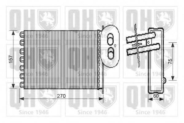 QUINTON HAZELL QHR2279 Теплообменник, отопление салона
