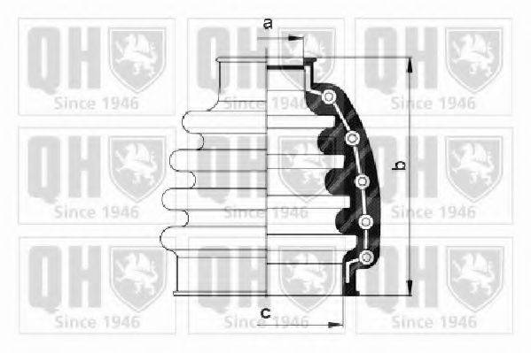 QUINTON HAZELL QJB1009 Комплект пылника, приводной вал