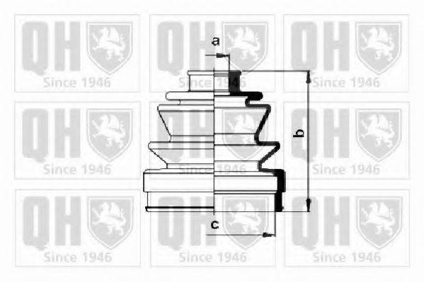 QUINTON HAZELL QJB104 Комплект пылника, приводной вал