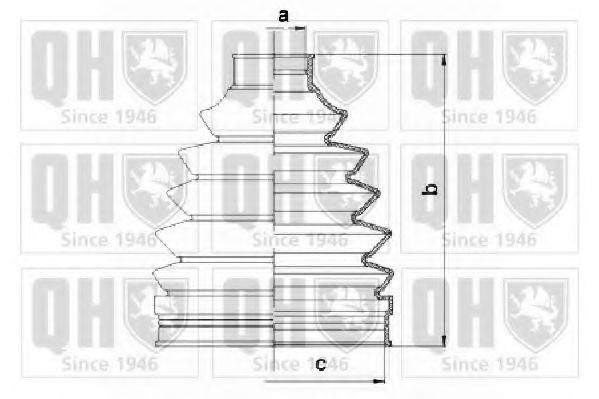 QUINTON HAZELL QJB1091 Комплект пылника, приводной вал
