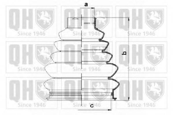 QUINTON HAZELL QJB1110 Комплект пылника, приводной вал