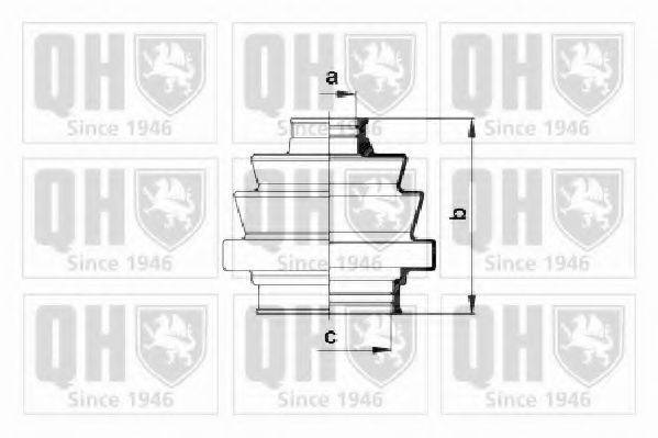 QUINTON HAZELL QJB121 Комплект пылника, приводной вал