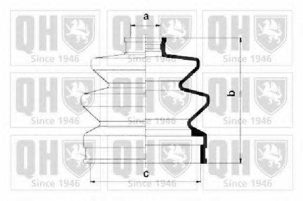 QUINTON HAZELL QJB131 Комплект пылника, приводной вал