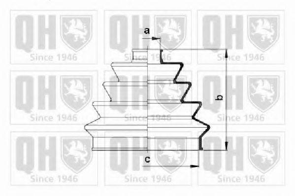 QUINTON HAZELL QJB2113 Комплект пылника, приводной вал