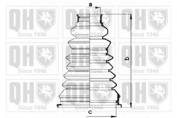 QUINTON HAZELL QJB2548 Комплект пылника, приводной вал