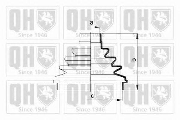 QUINTON HAZELL QJB2722 Комплект пылника, приводной вал