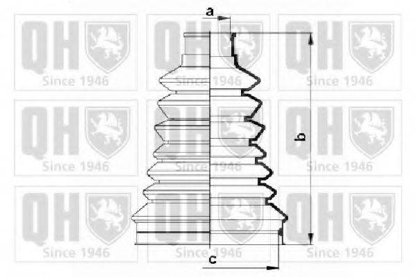 QUINTON HAZELL QJB2725 Комплект пылника, приводной вал