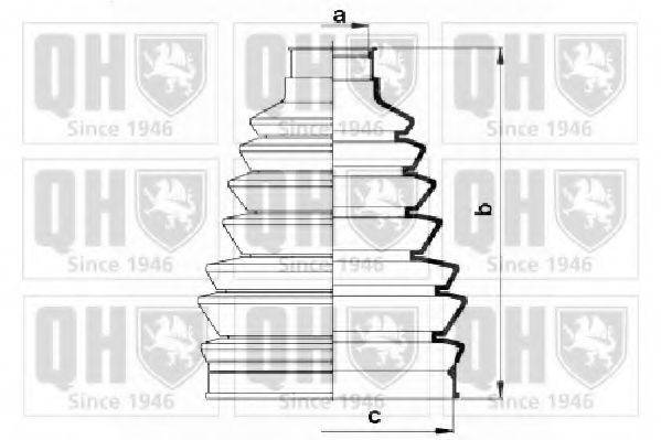 QUINTON HAZELL QJB2742 Комплект пылника, приводной вал
