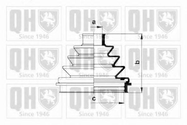 QUINTON HAZELL QJB576 Комплект пылника, приводной вал