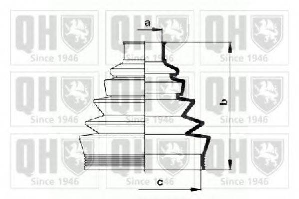 QUINTON HAZELL QJB754 Комплект пылника, приводной вал