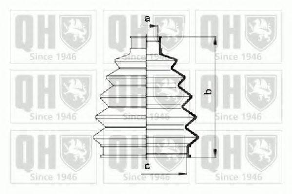 QUINTON HAZELL QJB758 Комплект пылника, приводной вал