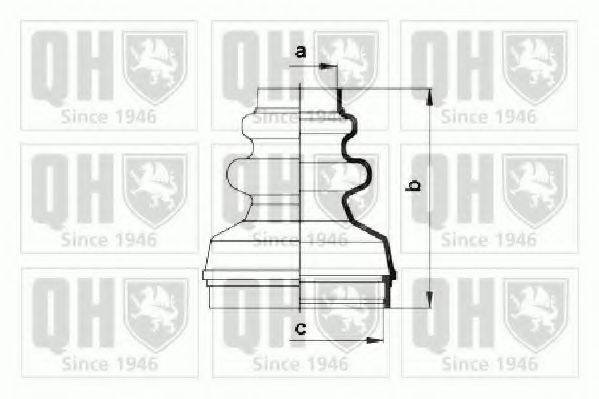 QUINTON HAZELL QJB779 Комплект пылника, приводной вал