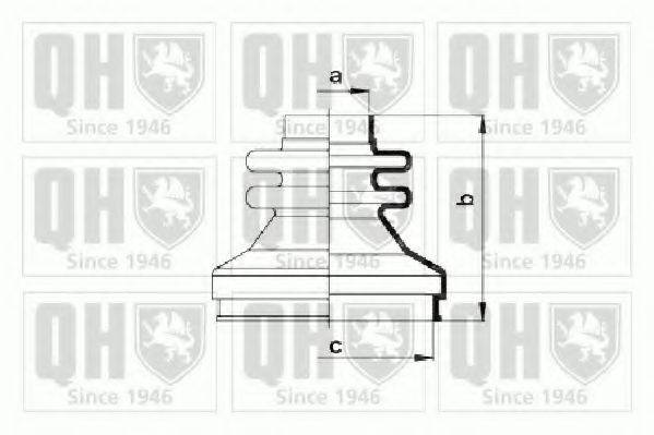 QUINTON HAZELL QJB789 Комплект пылника, приводной вал