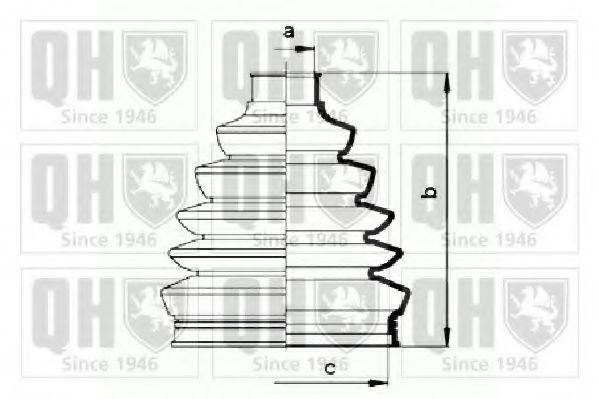 QUINTON HAZELL QJB833 Комплект пылника, приводной вал