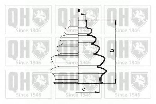 QUINTON HAZELL QJB856 Комплект пылника, приводной вал