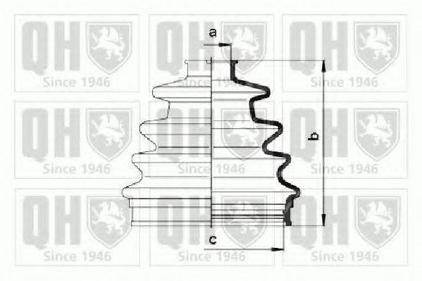 QUINTON HAZELL QJB877 Комплект пылника, приводной вал