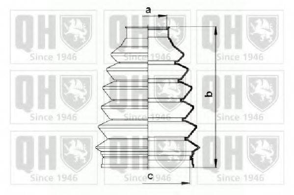 QUINTON HAZELL QJB887 Комплект пылника, приводной вал