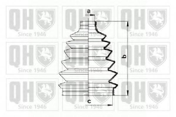 QUINTON HAZELL QJB902 Комплект пылника, приводной вал