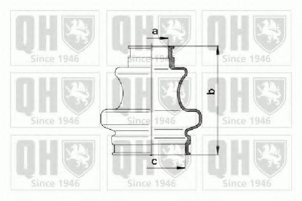 QUINTON HAZELL QJB906 Комплект пылника, приводной вал