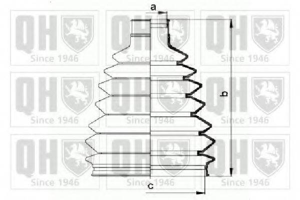 QUINTON HAZELL QJB908 Комплект пылника, приводной вал