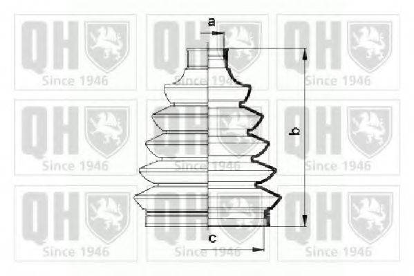 QUINTON HAZELL QJB924 Комплект пылника, приводной вал