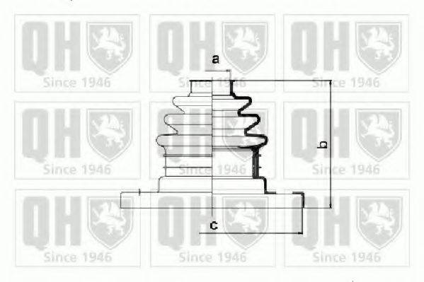 QUINTON HAZELL QJB937 Комплект пылника, приводной вал