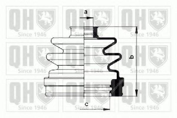 QUINTON HAZELL QJB957 Комплект пылника, приводной вал