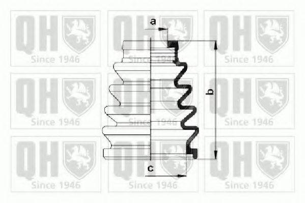 QUINTON HAZELL QJB961 Комплект пылника, приводной вал