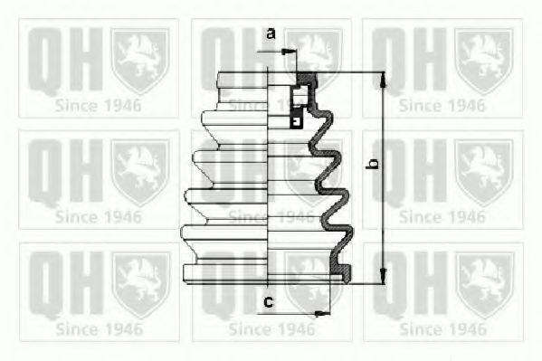 QUINTON HAZELL QJB962 Комплект пылника, приводной вал