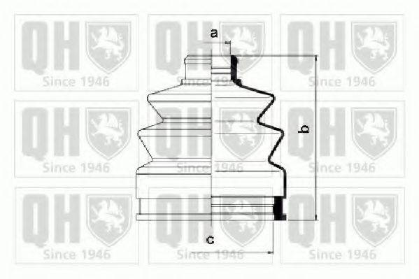 QUINTON HAZELL QJB967 Комплект пылника, приводной вал