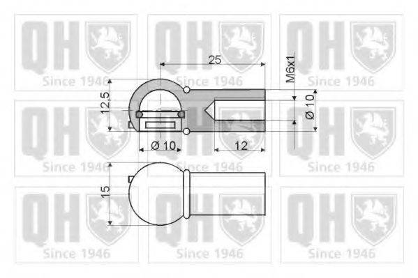 QUINTON HAZELL QTS128342 Газовая пружина, крышка багажник