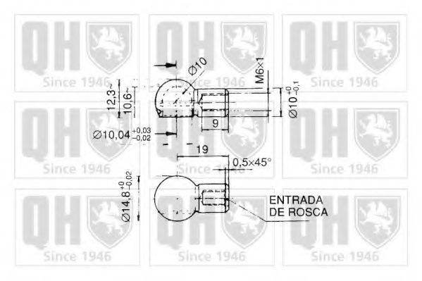 QUINTON HAZELL QTS128252 Газовая пружина, крышка багажник