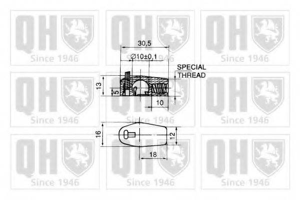 QUINTON HAZELL QTS128089 Газовая пружина, крышка багажник