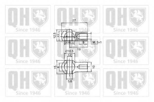 QUINTON HAZELL QTS128382 Газовая пружина, крышка багажник