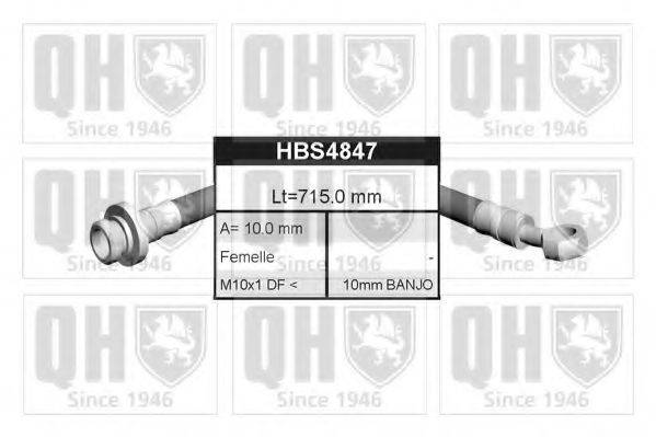 QUINTON HAZELL BFH4847 Тормозной шланг