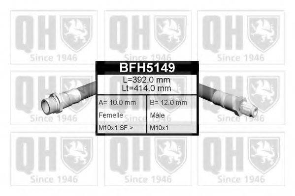 QUINTON HAZELL BFH5149 Тормозной шланг