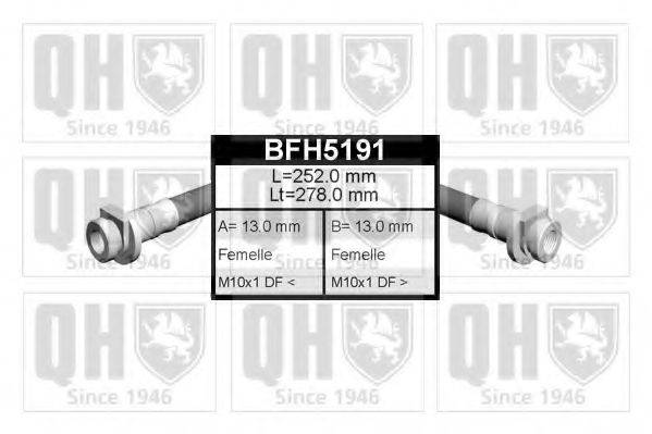 QUINTON HAZELL BFH5191 Тормозной шланг