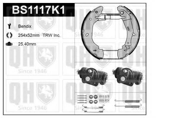 QUINTON HAZELL BS1117K1 Комплект тормозов, барабанный тормозной механизм