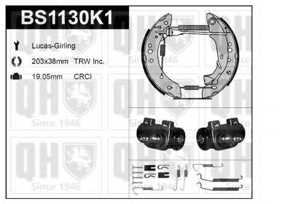 QUINTON HAZELL BS1130K1 Комплект тормозов, барабанный тормозной механизм