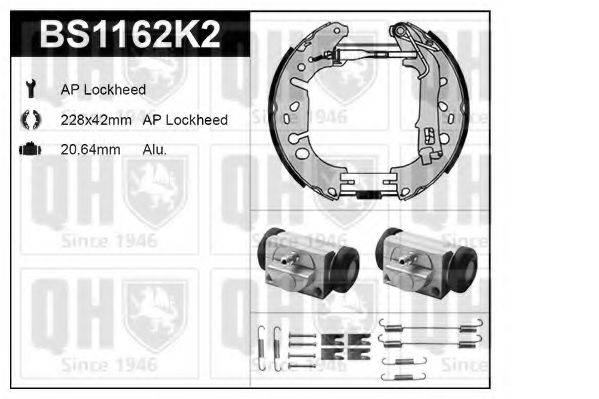 QUINTON HAZELL BS1162K2 Комплект тормозов, барабанный тормозной механизм