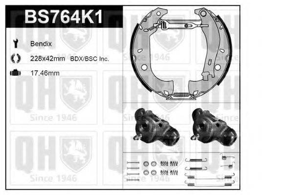 QUINTON HAZELL BS764K1 Комплект тормозов, барабанный тормозной механизм