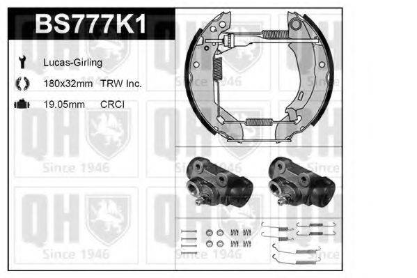 QUINTON HAZELL BS777K1 Комплект тормозов, барабанный тормозной механизм