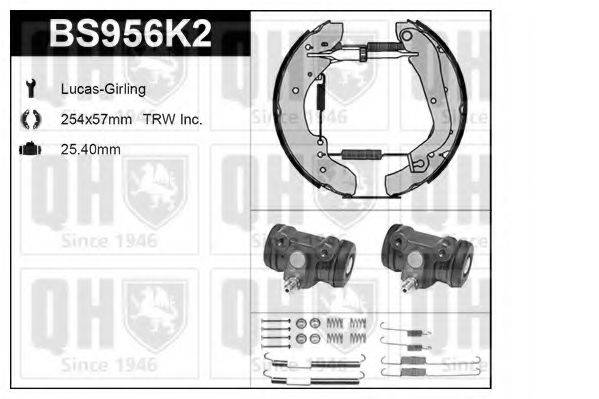 QUINTON HAZELL BS956K2 Комплект тормозов, барабанный тормозной механизм