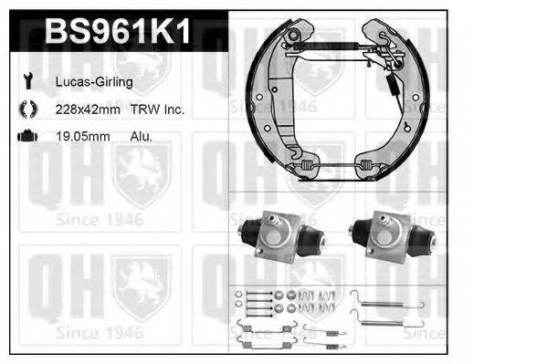 QUINTON HAZELL BS961K1 Комплект тормозов, барабанный тормозной механизм