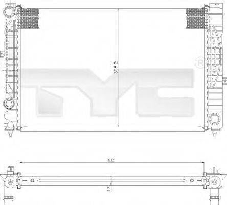 TYC 7020010 Радиатор, охлаждение двигателя